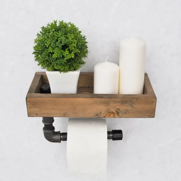 Raft Suspendat BoruRaf1 Walnut-Negru