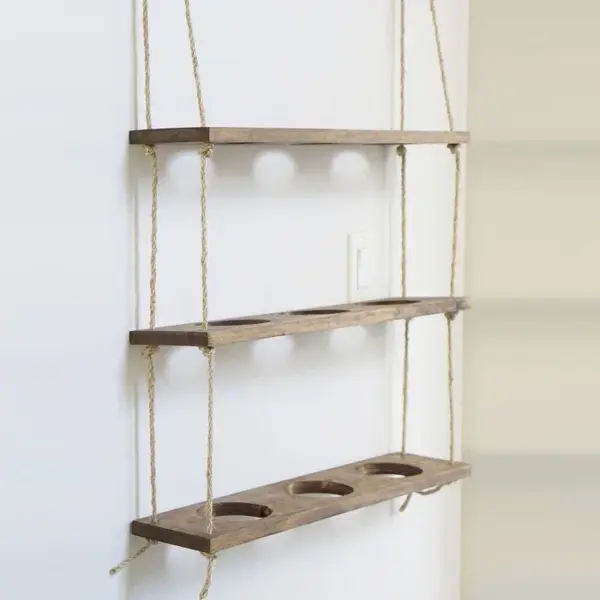 Raft suspendat GAR006, nuc, 60x1,3x13 cm