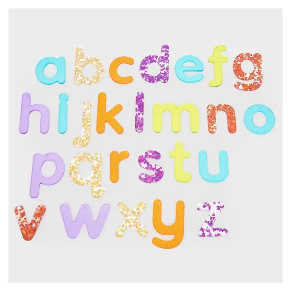 Rainbow Glitter, set litere cu sclipici, Tickit