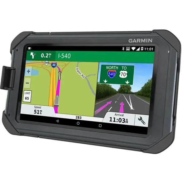 RAM MOUNTS RAM® EZ-Roll'r™ Locking Cradle for Garmin Fleet 770, Overlander + More