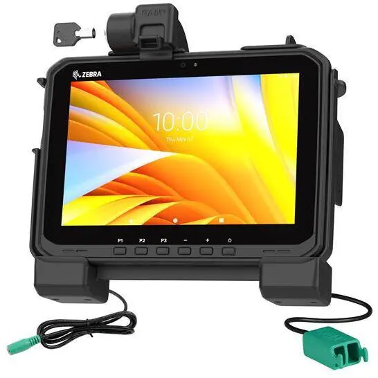 RAM MOUNTS RAM® Power + Dual USB Locking Dock pentru Zebra ET6x