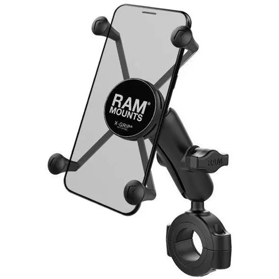 RAM MOUNTS RAM® X-Grip® Suport mare pentru telefon cu baza de sina mare Torque™ - brat mediu
