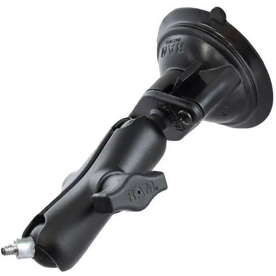 RAM MOUNTS Suport cu ventuza RAM® Twist-Lock™ cu stift filetat 1/4-20 - Mediu