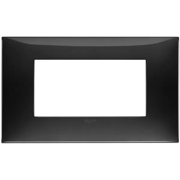 Rama 4 module Vimar Neve Up 09674.04, plastic Glossy negru