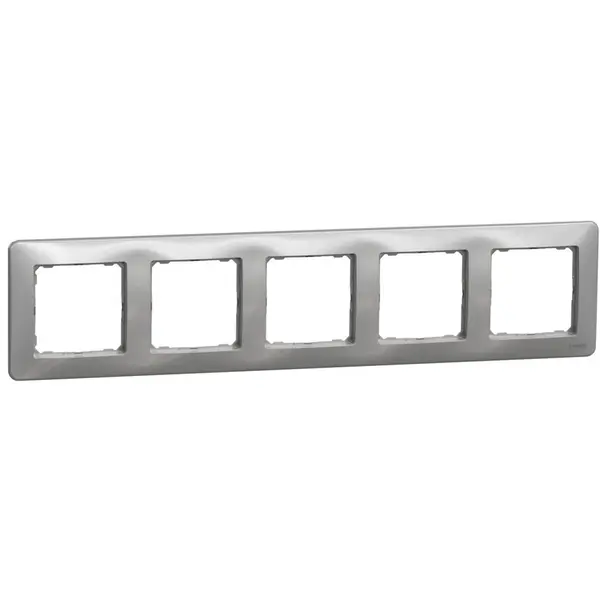 Rama 5 posturi, Schneider, SDD313805, Sedna Design, aluminiu