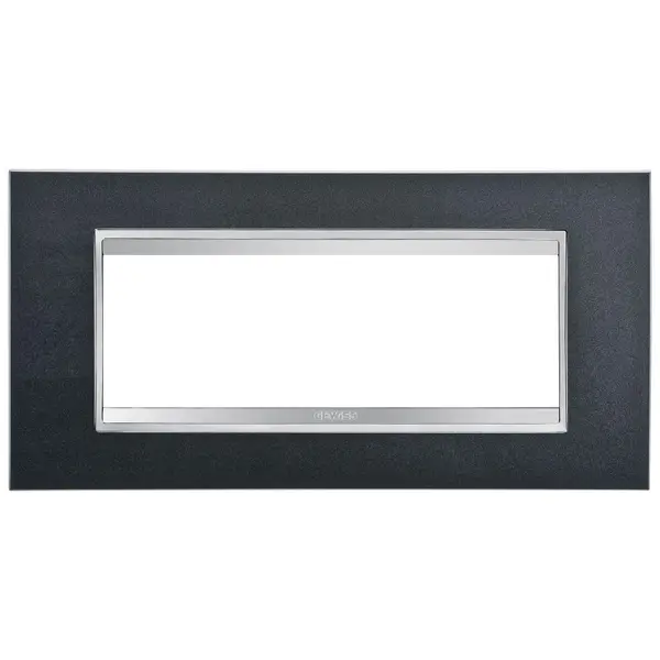 Rama 6 module Gewiss Chorus Lux GW16206VA, ardezie
