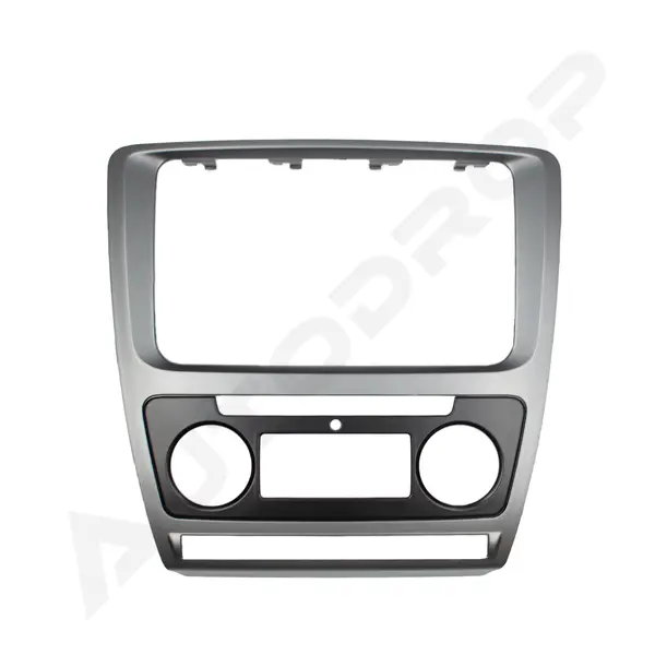Ramă adaptoare Skoda Octavia 2 Facelift (Climatronic) 2009-2013 - fațetă 213 133 (RNS 510 RCD 330), montaj dedicat