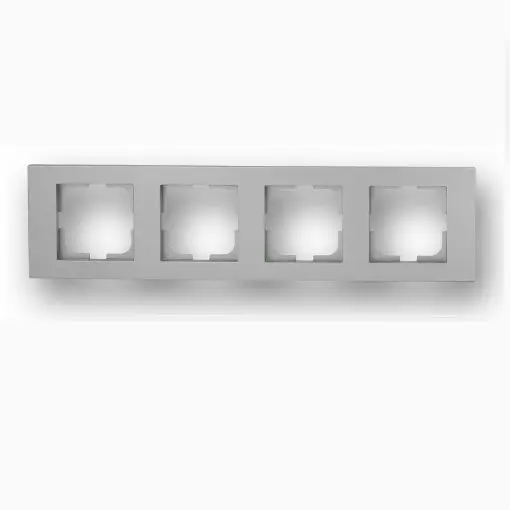 Rama cu 4 Posturi Grano Met Ovivo OV00149, argintiu