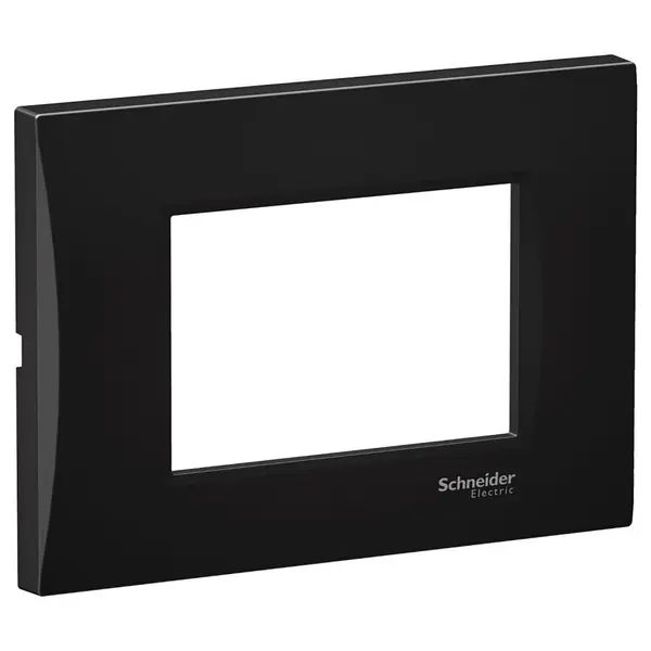 Rama curbata 3 module Schneider Easy Styl LMR7263003, negru metalic