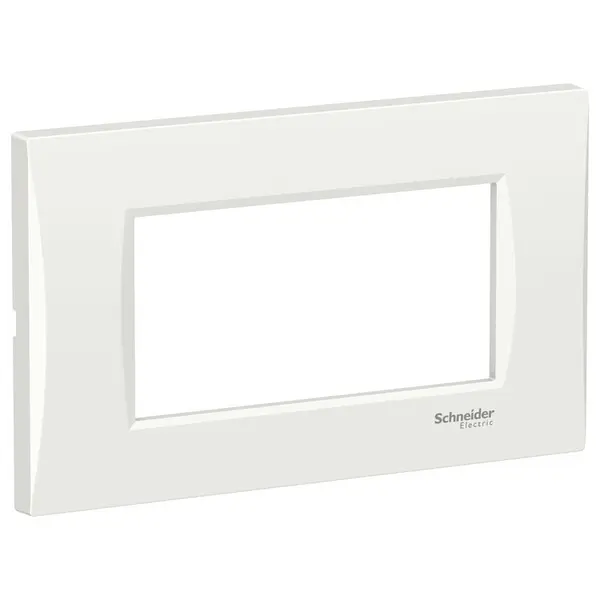 Rama curbata 4 module Schneider Easy Styl LMR7364001, alb