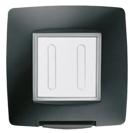 Rama de etansare 2 module IP55 Gewiss Chorus GW16702TN, negru