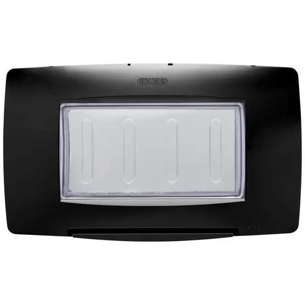 Rama de etansare 4 module IP55 Gewiss Chorus GW16704TNN, negru