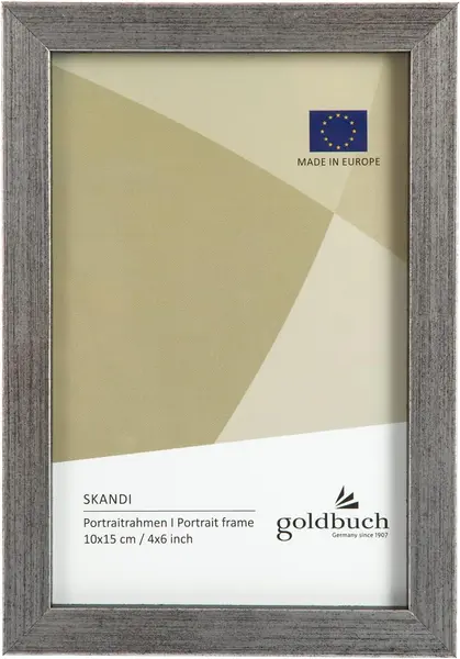 Ramă din lemn pentru foto Goldbuch - Argintie, 10 x 15 cm