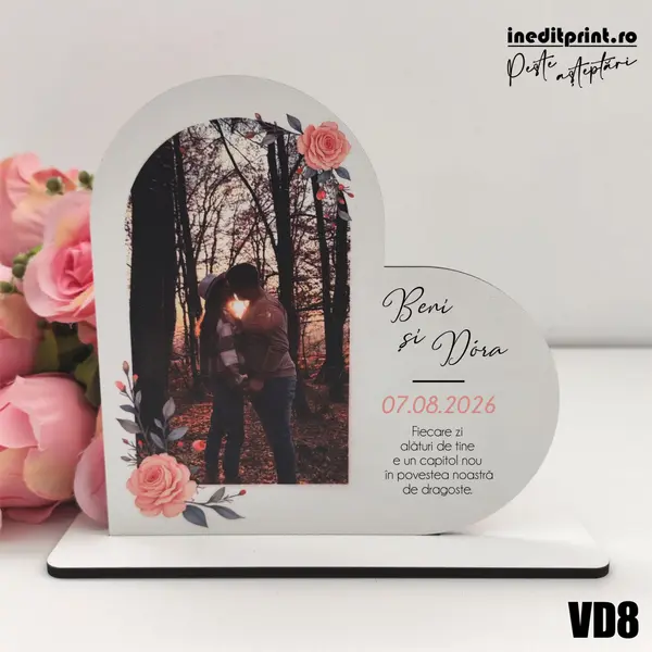 Rama foto personalizata Inima VD8