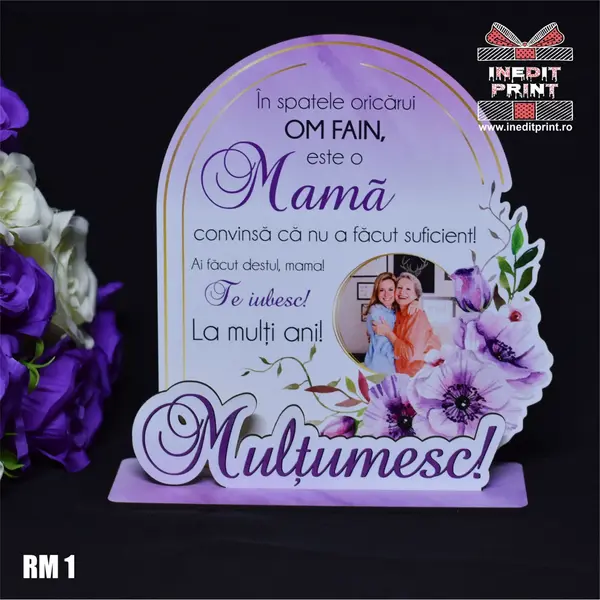 Rama foto personalizata Multumesc mama RM1