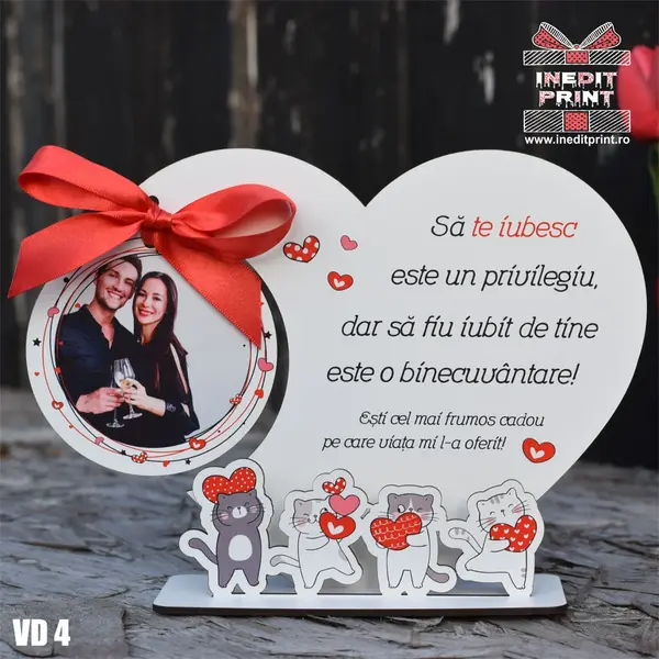 Rama foto personalizata Pisicutele iubarete VD4 MDF