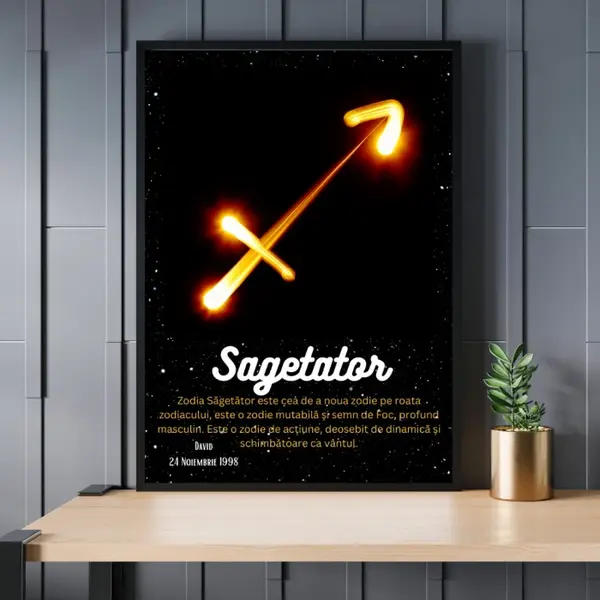 Rama foto personalizata Sagetator