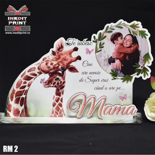 Rama foto personalizata Te iubesc mama RM2