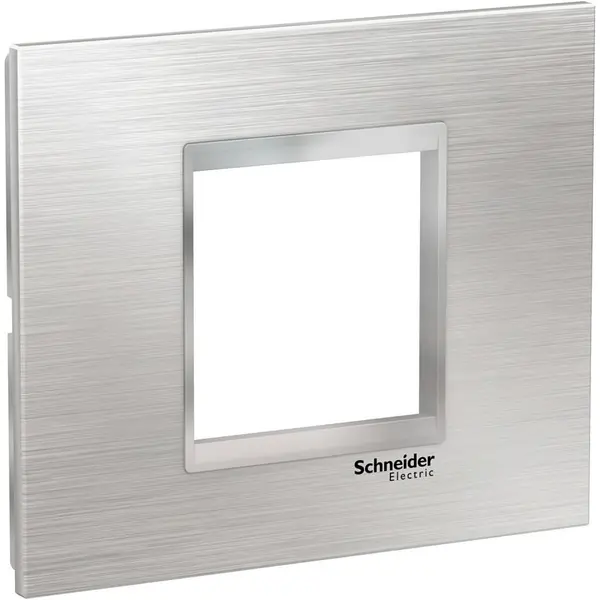 Rama inox 2 module Schneider Easy Styl LMR7762038, argintiu/crom