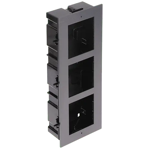 Rama montaj ingropat, 3 module, pentru Interfon modular - HIKVISION