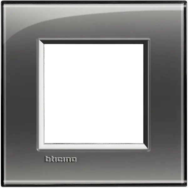 Rama ornament 2 module Bticino Living Light LNA4802KF, cenusiu