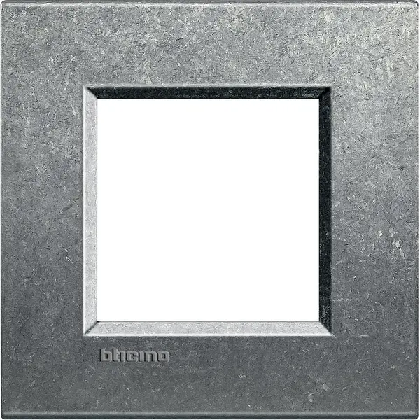 Rama ornament 2 module Bticino Living Light LNA4802NA, gri natural