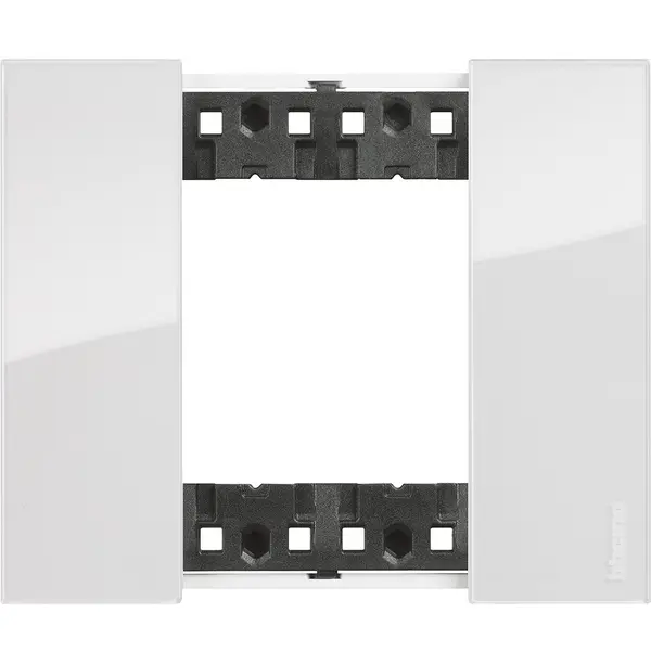 Rama ornament 2 module Bticino Living Now KA4802DW, ice