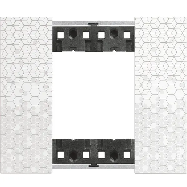 Rama ornament 2 module Bticino Living Now KA4802MW, pixel