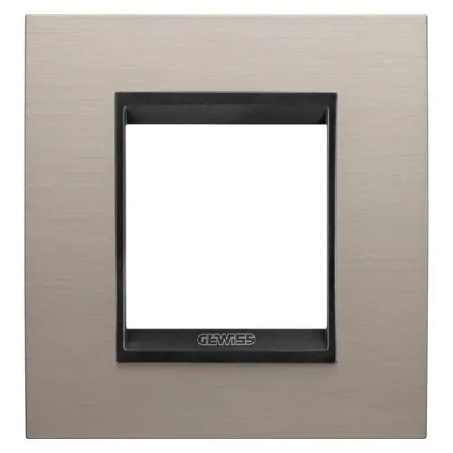Rama ornament 2 module Gewiss Lux International GW16222WS, aluminiu
