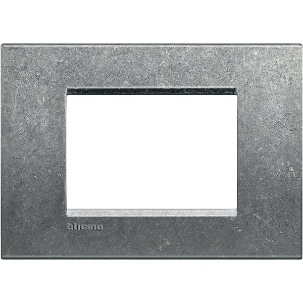 Rama ornament 3 module Bticino Living Light LNA4803NA, gri natural
