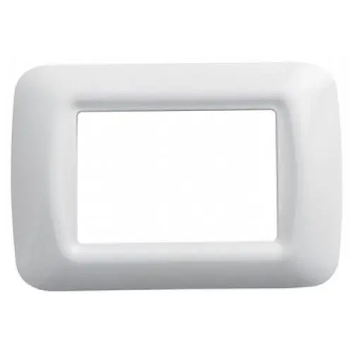 Rama ornament 3 module Gewiss System TOP GW22503, alb