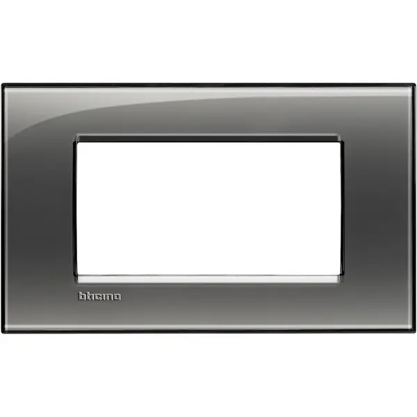Rama ornament 4 module Bticino Living Light LNA4804KF, cenusiu