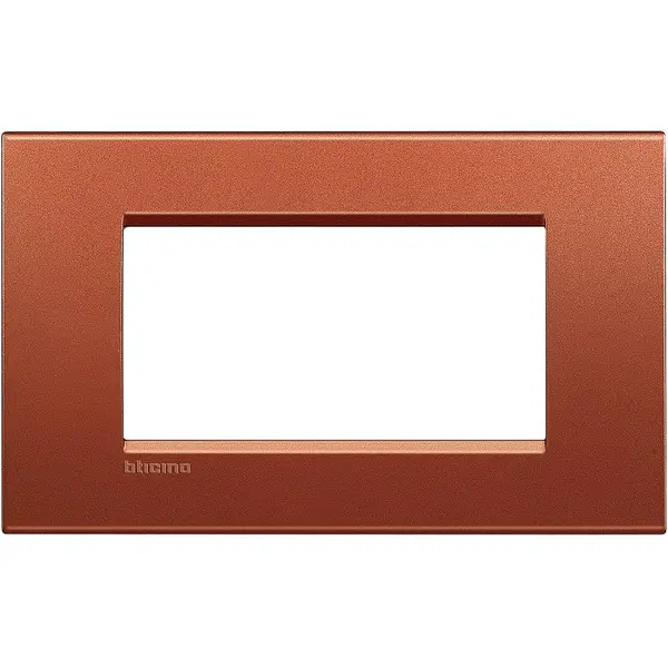 Rama ornament 4 module Bticino Living Light LNA4804RK, caramiziu