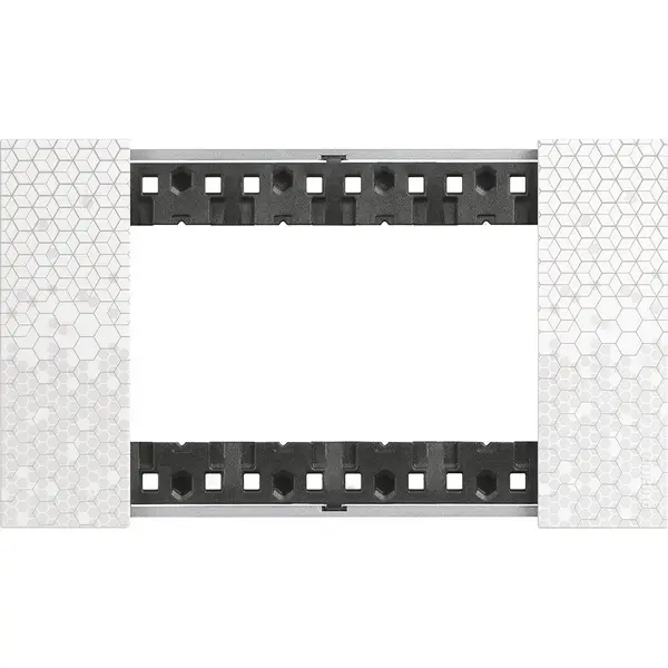 Rama ornament 4 module Bticino Living Now KA4804MW, pixel
