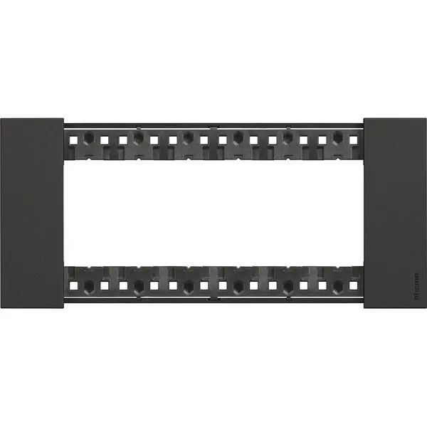 Rama ornament 6 module Bticino Living Now KA4806KG, negru