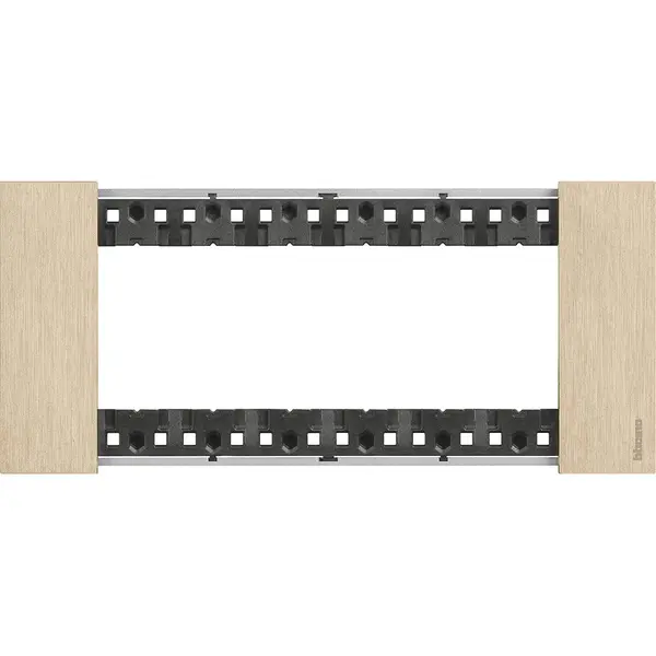 Rama ornament 6 module Bticino Living Now KA4806ZW, auriu
