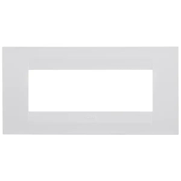 Rama ornament 6 module Gewiss Chorus Geo GW16406TB, alb