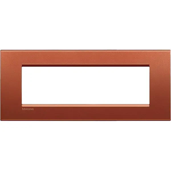 Rama ornament 7 module Bticino Living Light LNA4807RK, caramiziu