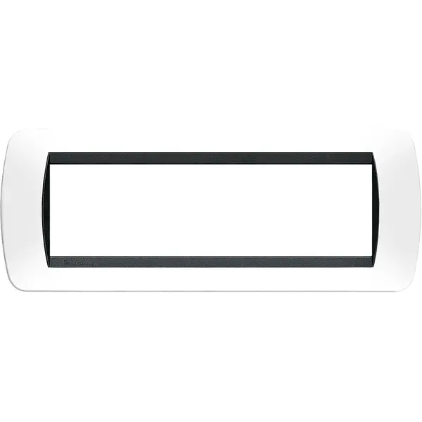 Rama ornament 7 module Living Light Bticino L4807PB, alb