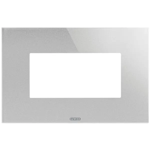 Rama ornament sticla 4 module Gewiss Chorus Ice GW16904CT, titan