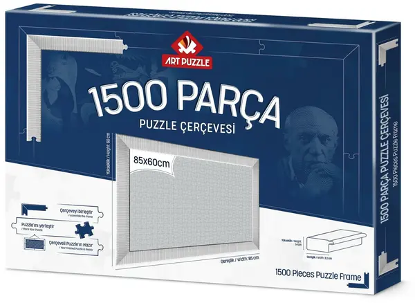 Rama pentru puzzle Art Puzzle - Albă, pentru 1500 piese