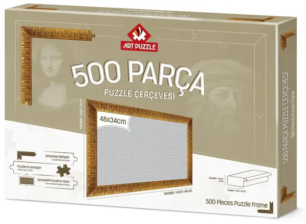 Rama pentru puzzle Art Puzzle - Aurie, pentru 500 piese