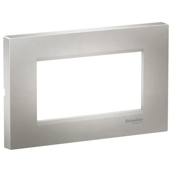 Rama plata 4 module Schneider Easy Styl LMR7264004, argintiu
