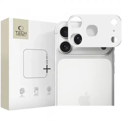 Rama protectie Camera Spate Tech-Protect Camalloy Fit+ pentru Apple iPhone 17 Pro Max, Aluminiu