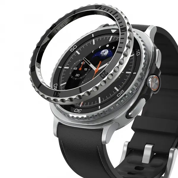 Rama Protectie Ringke Premium Styling pentru Samsung Galaxy Watch8 Classic, Neagra