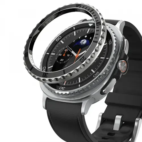 Rama Protectie Ringke Premium Styling pentru Samsung Galaxy Watch8 Classic, Neagra