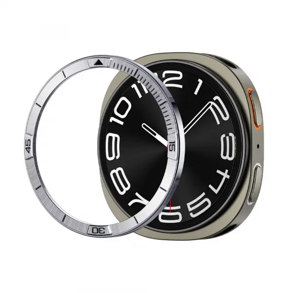 Rama Protectie Spigen Tune Pilot pentru Samsung Galaxy Watch8 44mm, Argintie ACS10009