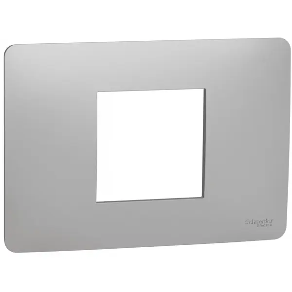 Rama Unica Studio 2 module Schneider Noua Unica NU210230, aluminiu