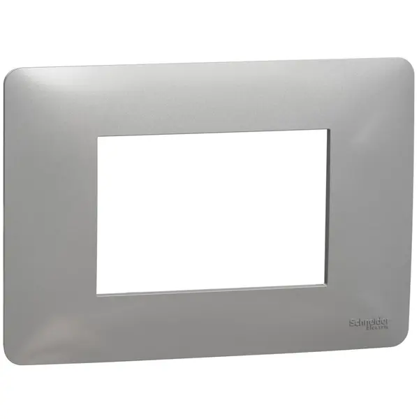 Rama Unica Studio 3 module Schneider Noua Unica NU210330, aluminiu