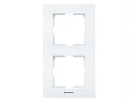 Rama verticala 2 posturi, aparataj de camera cu montaj ingropat, Karre Plus Panasonic P-KPR2V